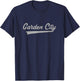 Garden City High School Vintage Swoosh T-Shirt - T-Shirt | Navy