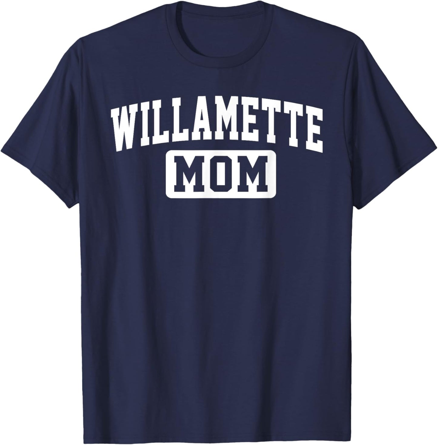 Willamette University Mom Mother Arch Vintage Family Women T-Shirt - T-Shirt | Navy