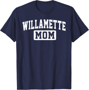 Willamette University Mom Mother Arch Vintage Family Women T-Shirt - T-Shirt | Navy
