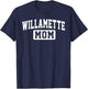 Willamette University Mom Mother Arch Vintage Family Women T-Shirt - T-Shirt | Navy