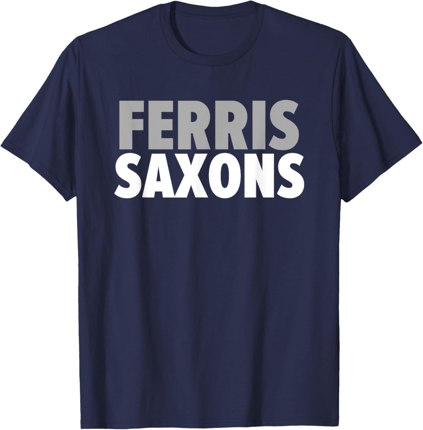 Ferris Saxons Bold T-Shirt - T-Shirt | Navy