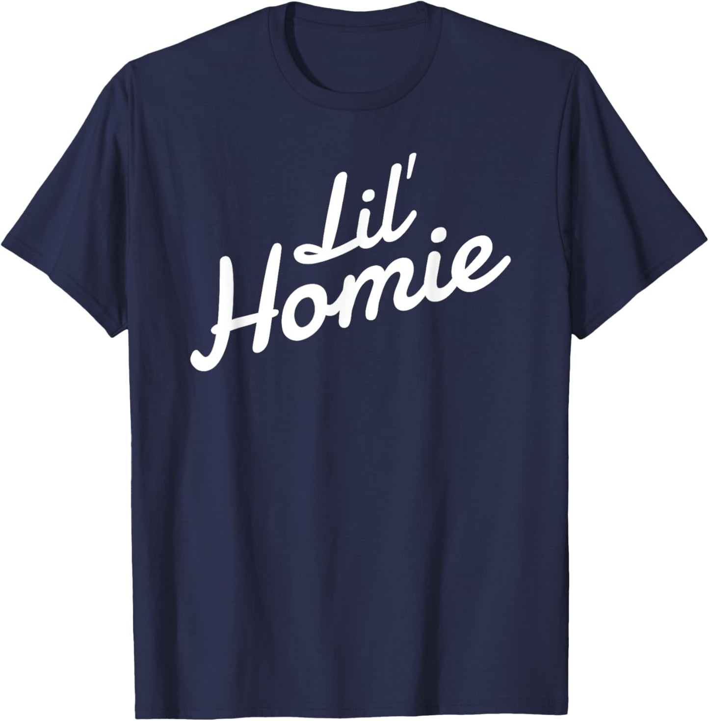 Mexican Homie Apparel Co. Lil' Homie - Black, -Adults & Kids, Short Sleeve, Regular Fit, Small T-Shirt - T-Shirt | Navy