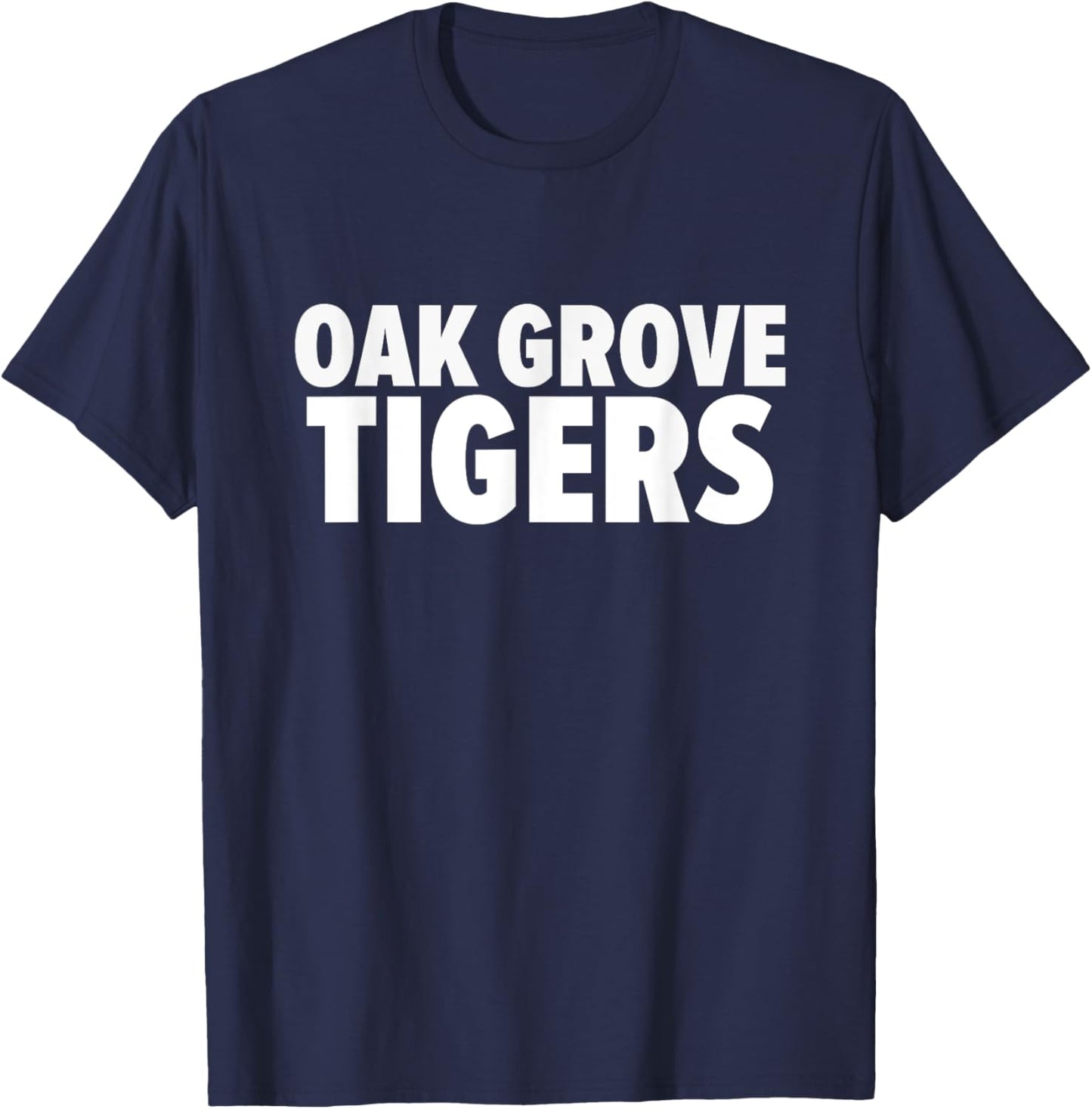 Oak Grove Tigers Bold T-Shirt - T-Shirt | Navy