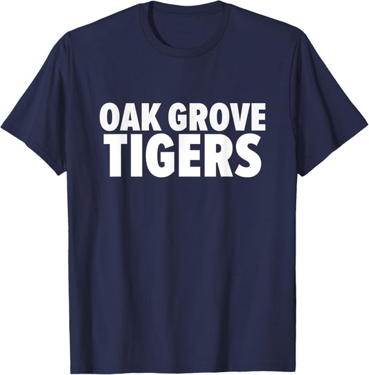 Oak Grove Tigers Bold T-Shirt - T-Shirt | Navy