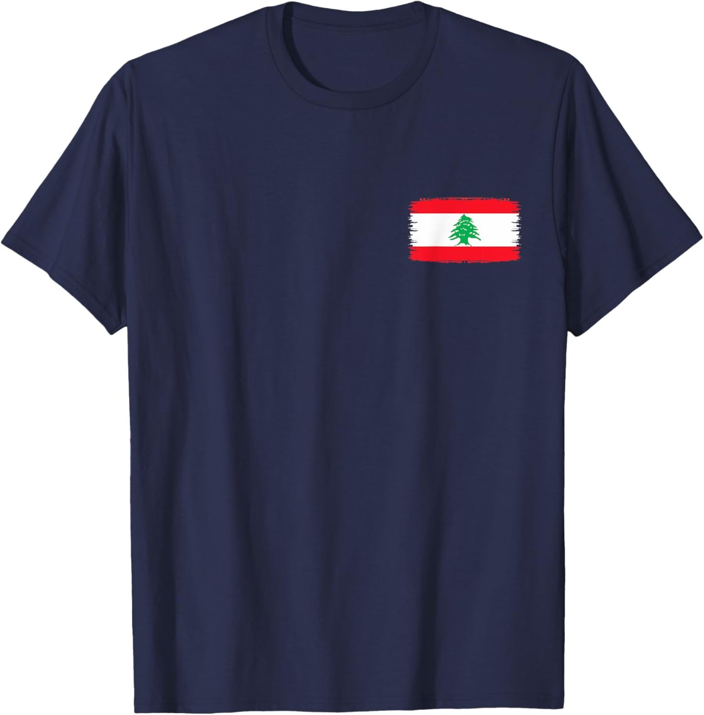 Lebanon Flag Holiday Lebanon Heart Lebanese Flag T-Shirt - T-Shirt | Navy