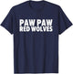 Paw Paw Red Wolves Bold T-Shirt - T-Shirt | Navy