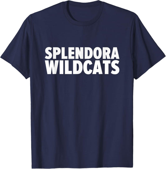 Splendora Wildcats Bold T-Shirt - T-Shirt | Navy