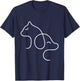 Dog Puppy and Baby Cat Heart - Animal Dog & Cat Heart Men Women Kids T-Shirt - T-Shirt | Navy