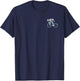 Skeleton Riding Road Bike Bicycle Biking Cycling Cyclist T-Shirt - T-Shirt | Navy