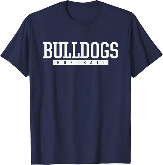 Waller Bulldogs Softball HS T-Shirt - T-Shirt | Navy