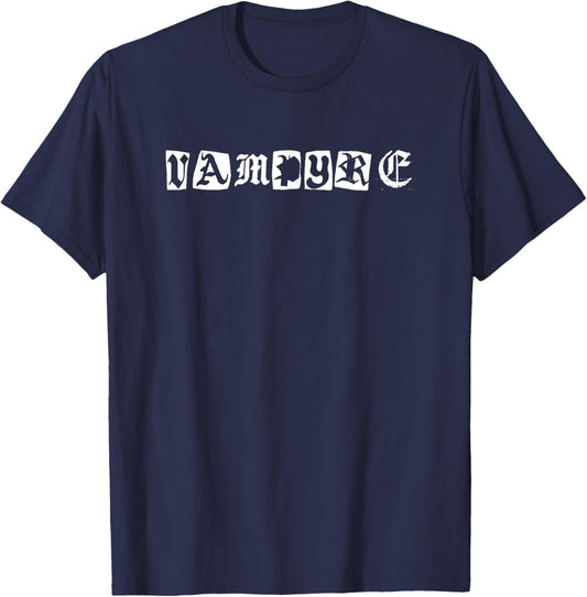 Vampyre Horror Gothic Punk Vampire T-Shirt - T-Shirt | Navy