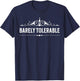 Jane Austen Barely Tolerable Book Quote T-Shirt - T-Shirt | Navy