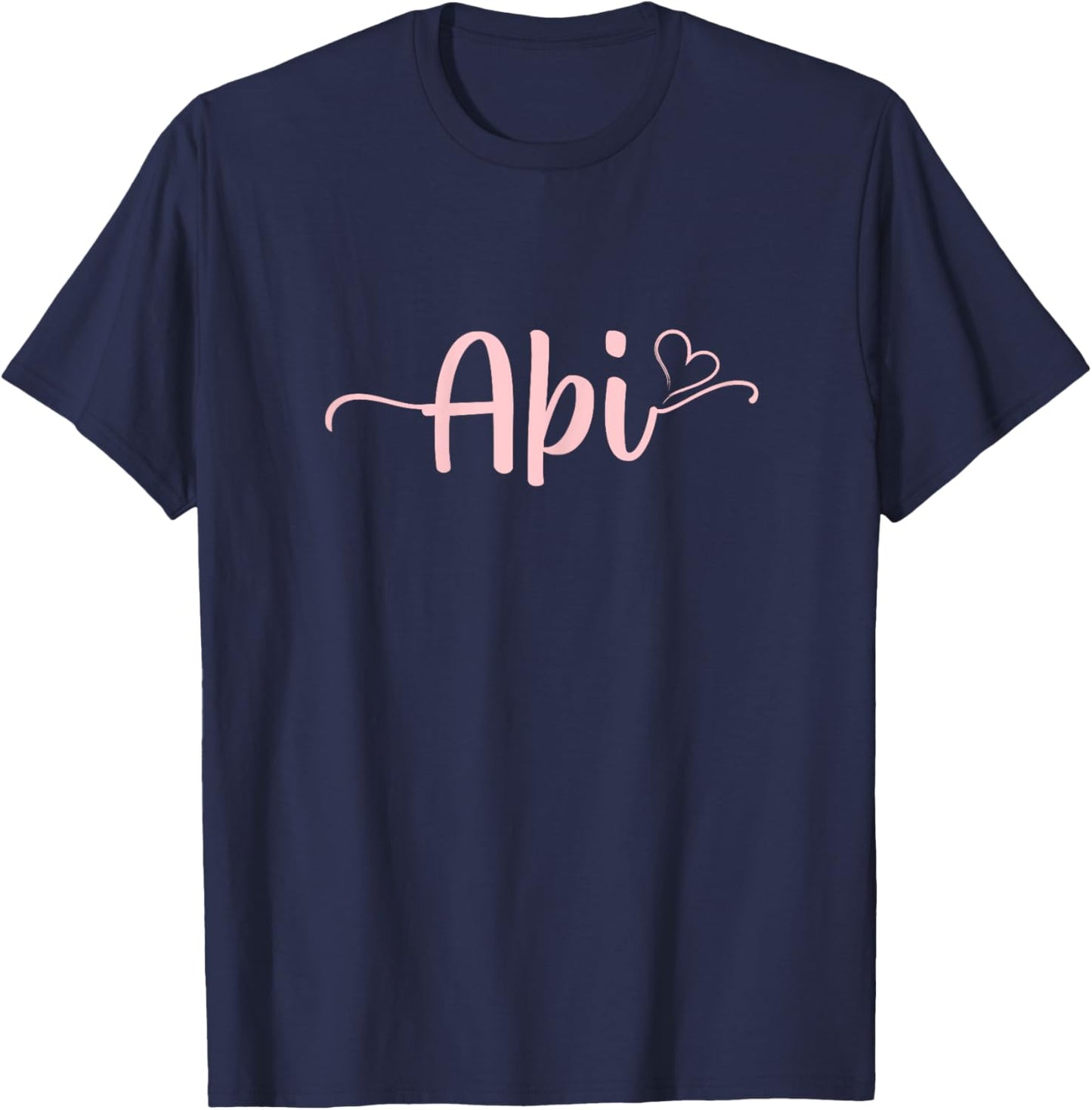 Abi Heart Xmas Grandma Women Mother's Day Christmas T-Shirt - T-Shirt | Navy