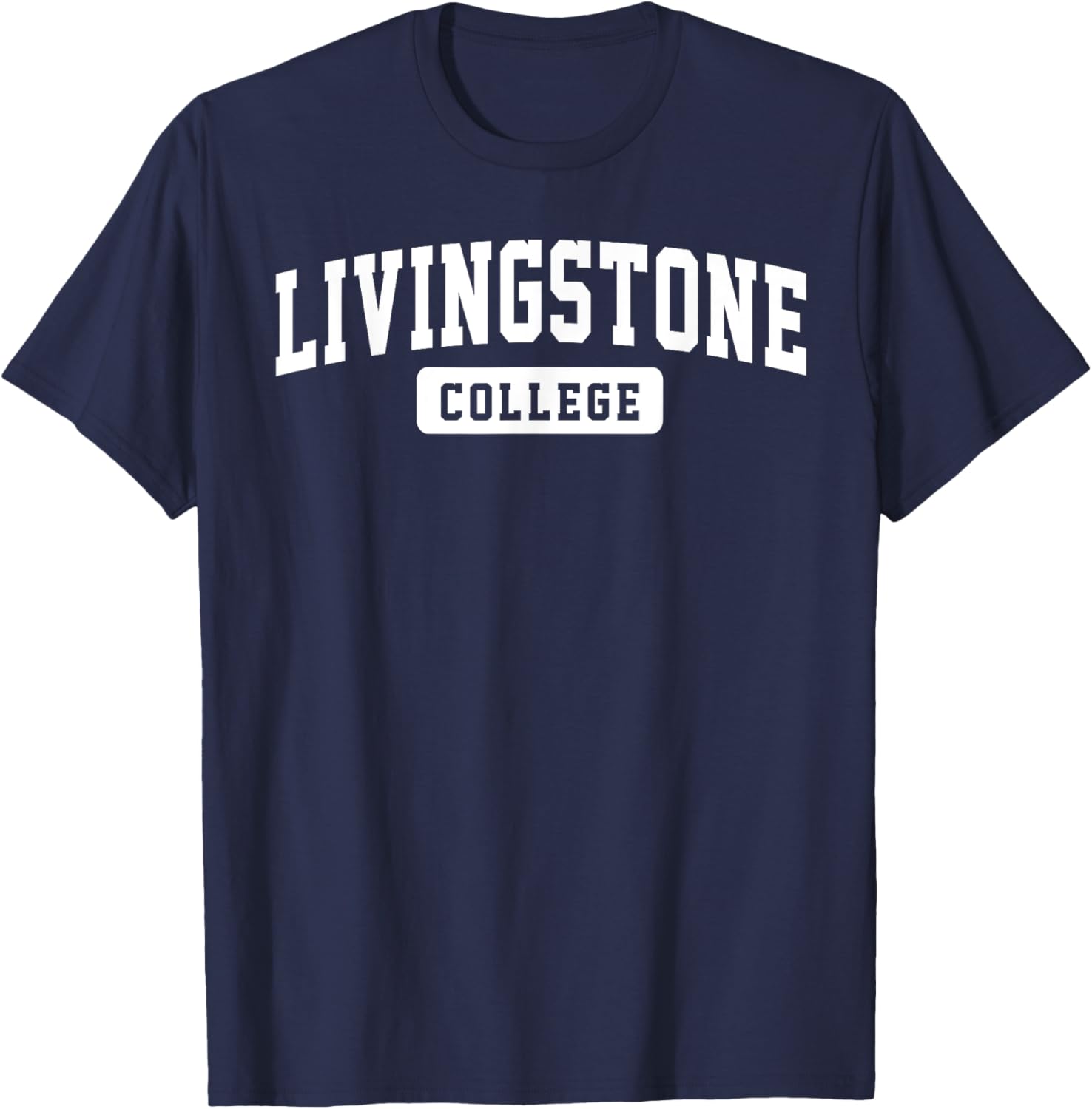Livingstone College Arch Vintage Classic Design Gifts Men T-Shirt - T-Shirt | Navy