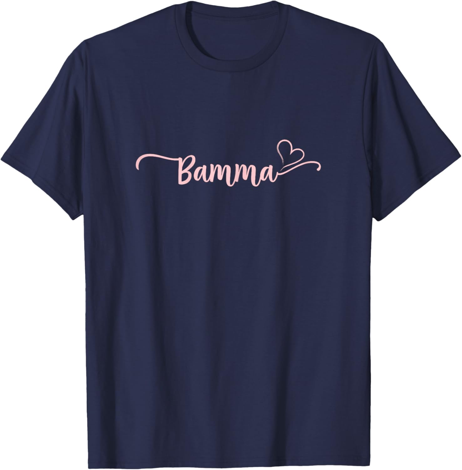 Bamma Heart Xmas Grandma Women Mother's Day Christmas T-Shirt - T-Shirt | Navy