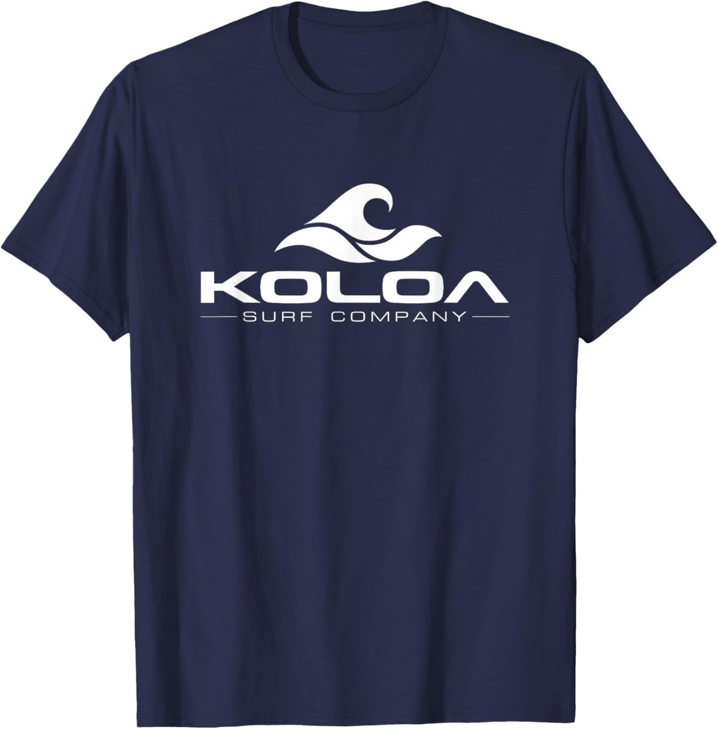 Koloa Surf Classic White Wave Logo Lightweight, Graphic T-Shirt - T-Shirt | Navy
