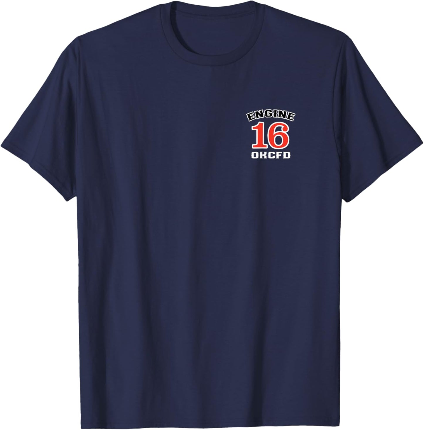 OKCFD Engine 16 T-Shirt - T-Shirt | Navy