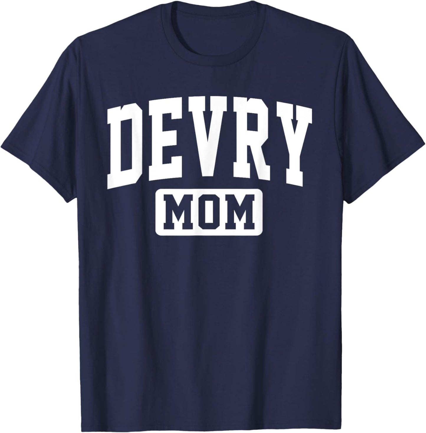 Devry Vintage Arch University Mom Mother Arch Vintage Family T-Shirt - T-Shirt | Navy