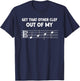 Funny Alto Clef Out Of My Face for Orchestra Viola Players T-Shirt - T-Shirt | Navy