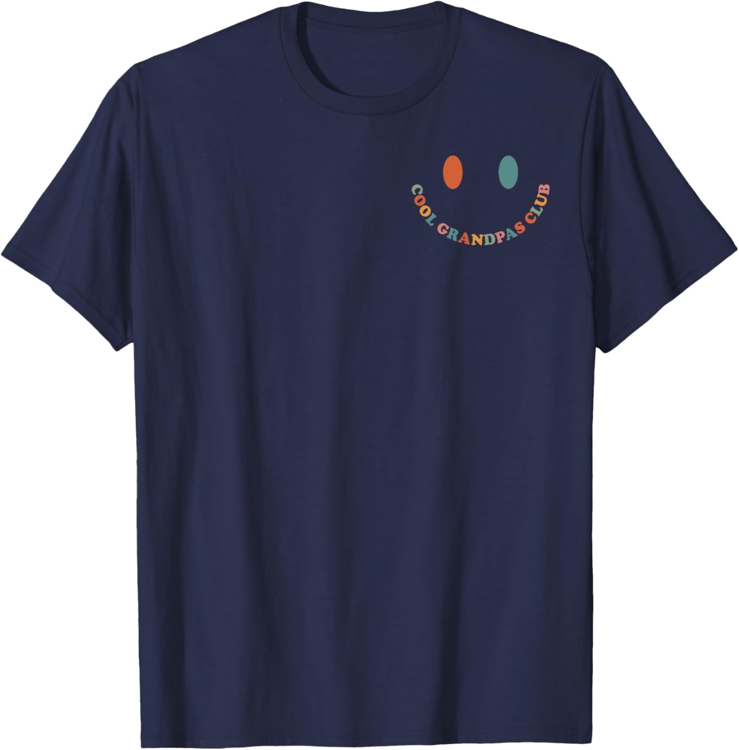 Cool Grandpas Club Official Member Father's Day 2 Sides T-Shirt - T-Shirt | Navy