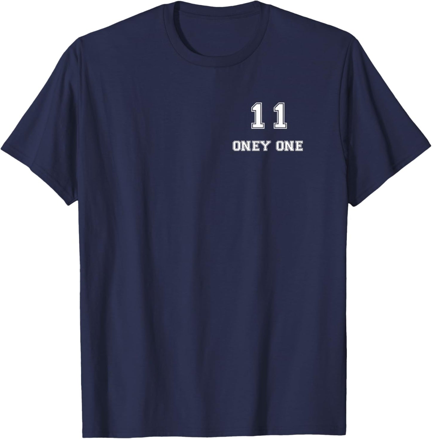 Funny Oney One Sports Jersey 11 Number T-Shirt - T-Shirt | Navy