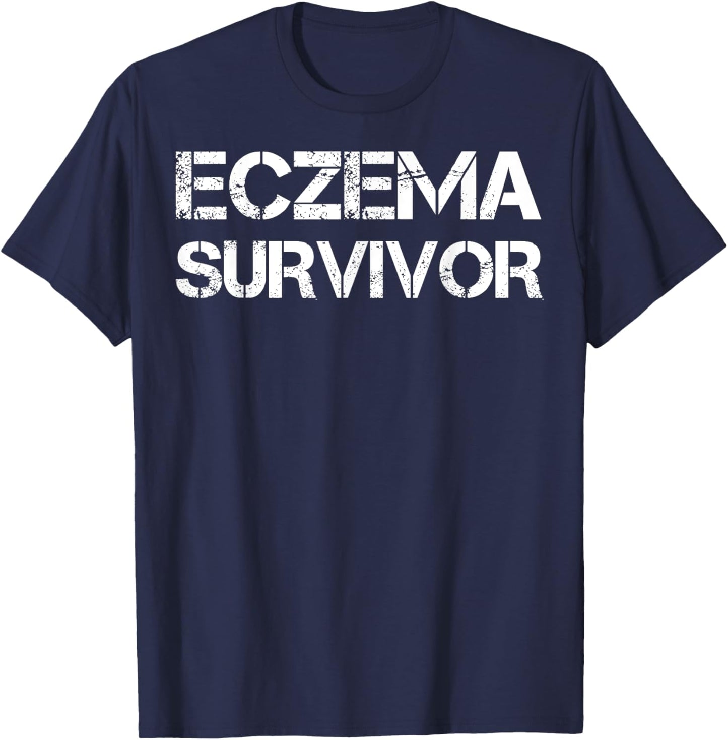 Eczema Survivor T-Shirt - T-Shirt | Navy