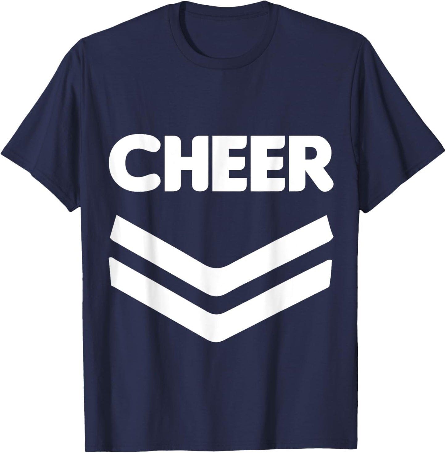 Cheerleader Uniform Halloween Group Costume, Cheer Team T-Shirt - T-Shirt | Navy