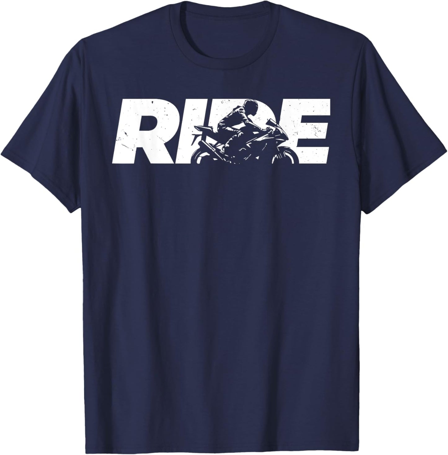 Cool Motorcycle Women Sport Ride Motorcycle Rider T-Shirt - T-Shirt | Navy