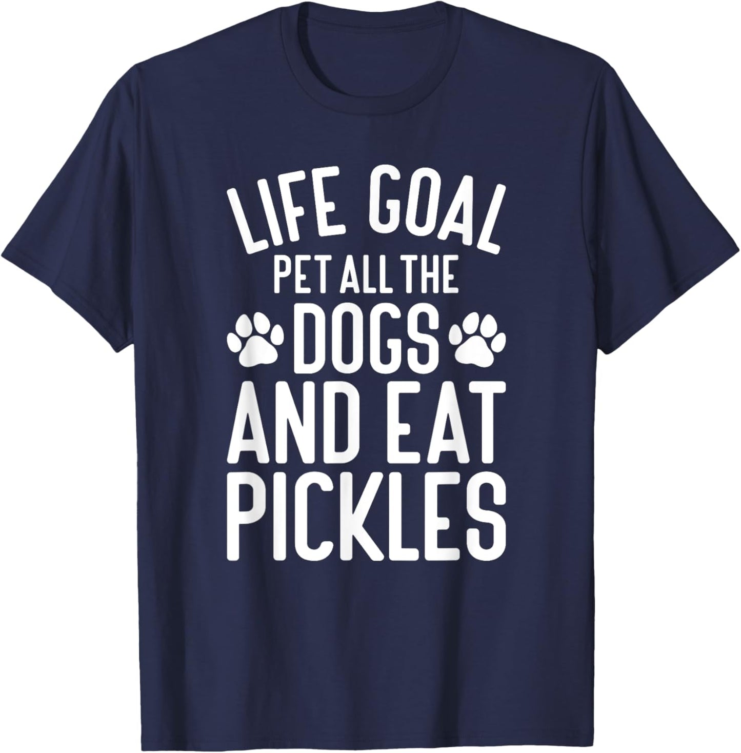 Pickles Pet All The Dogs Funny Dogs and Pickles T-Shirt - T-Shirt | Navy