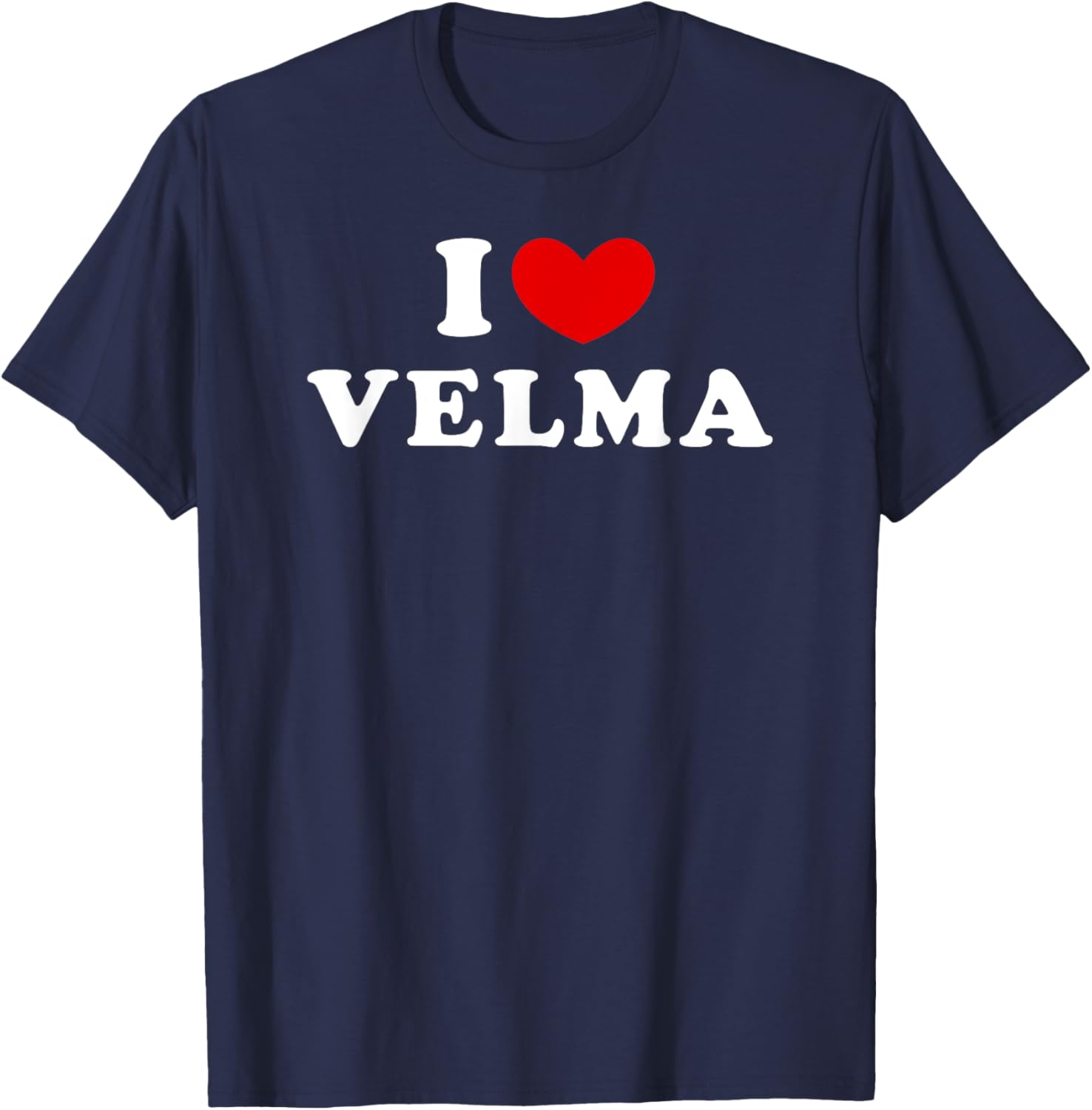 I Love Velma, I Heart Velma T-Shirt - T-Shirt | Navy