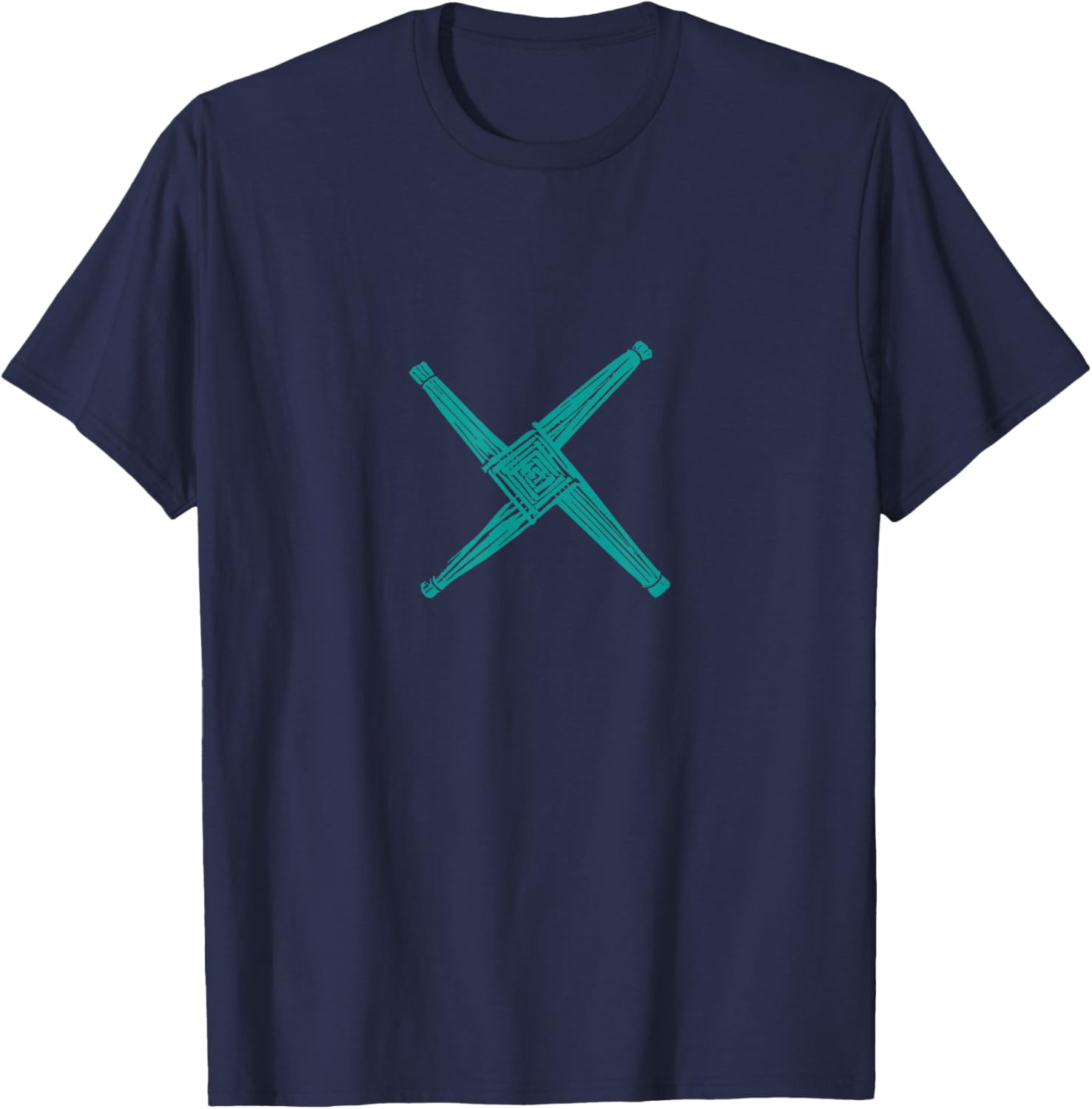 St. Brigid's Cross T-Shirt - T-Shirt | Navy