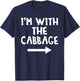 I'm With The Cabbage Funny Matching Couple Halloween Costume T-Shirt - T-Shirt | Navy