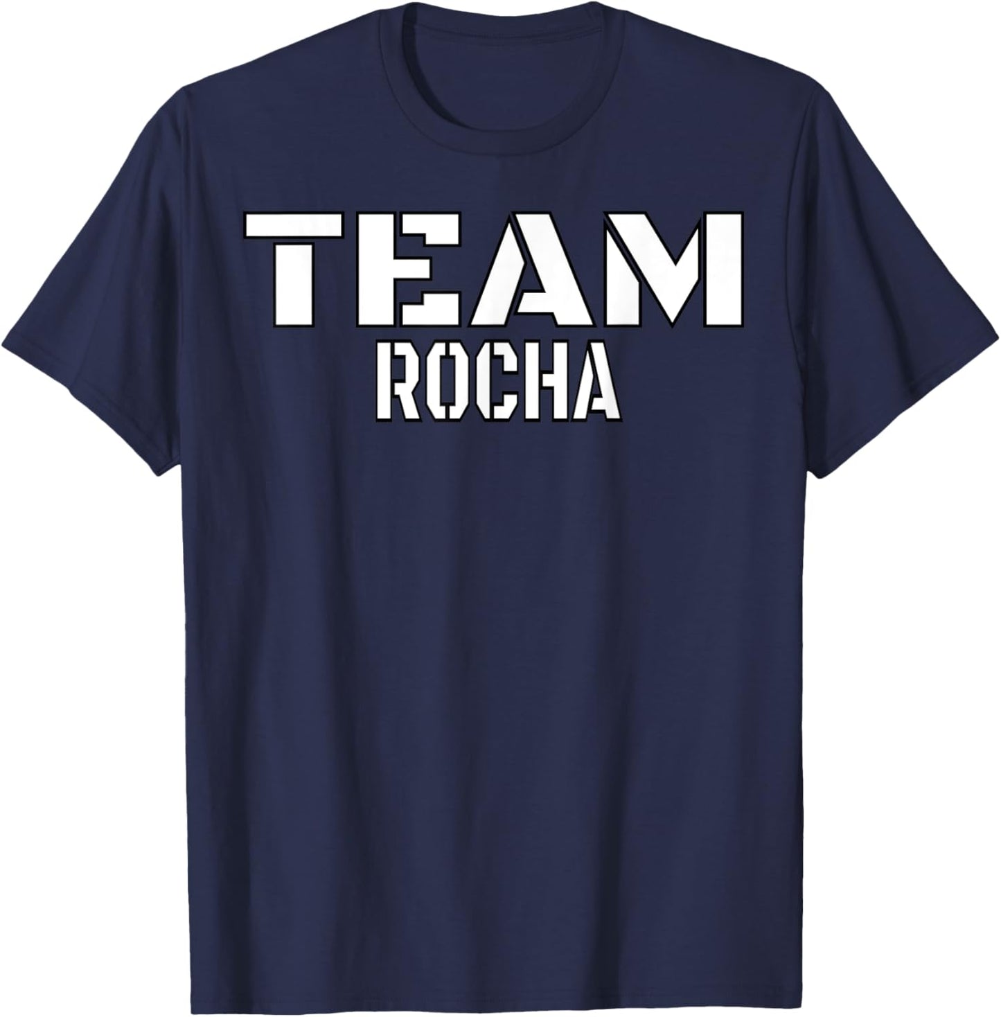 Team Rocha Unique Personalized Matching Family T-Shirt - T-Shirt | Navy