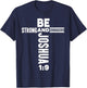 Christian Bible Verse Faith God Be Strong Joshua 1:9 Be T-Shirt - T-Shirt | Navy