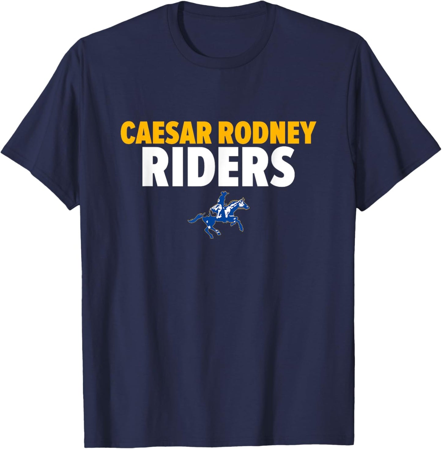 Caesar Rodney Riders Logo Bold HS T-Shirt - T-Shirt | Navy
