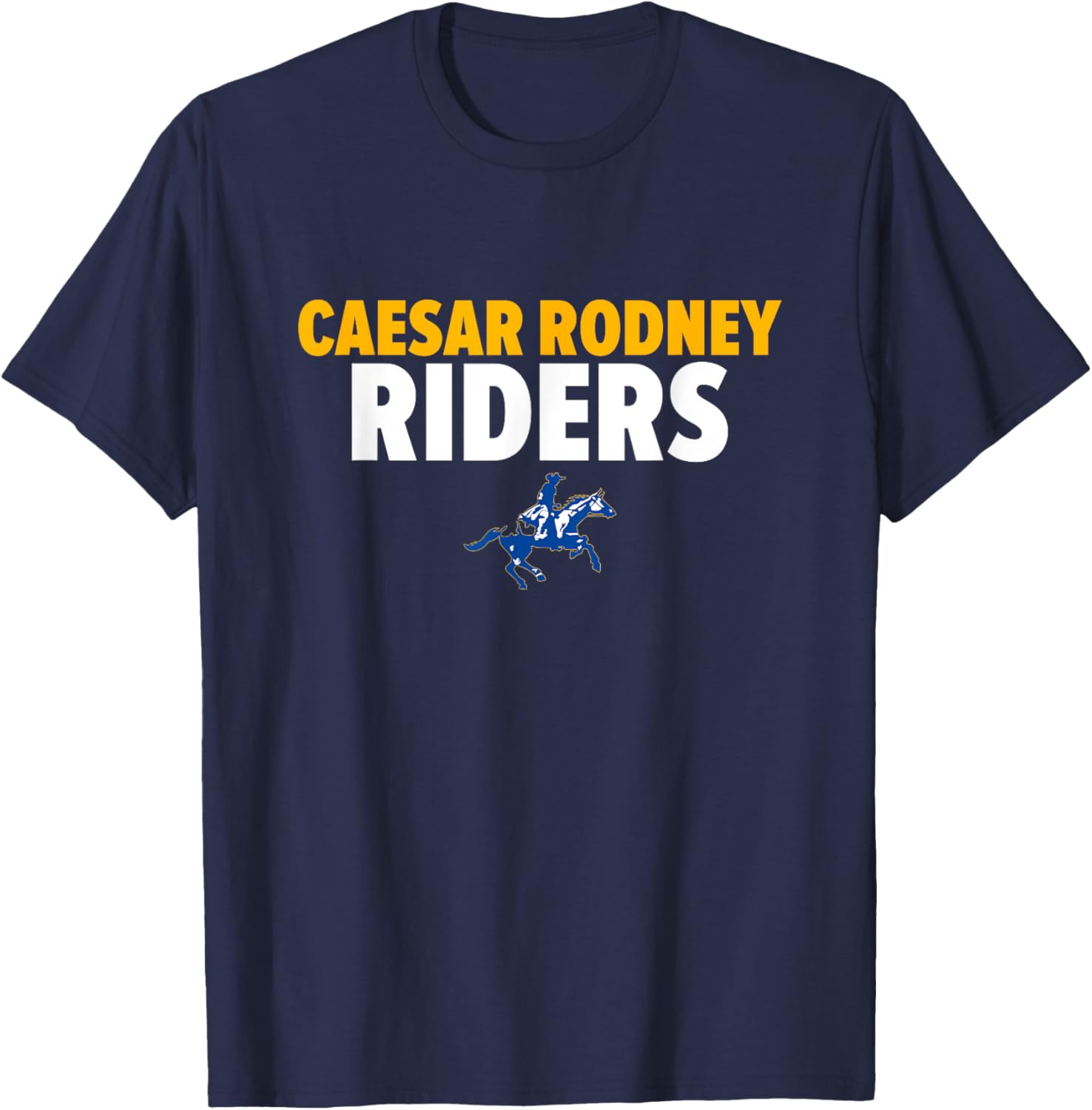 Caesar Rodney Riders Logo Bold HS T-Shirt - T-Shirt | Navy