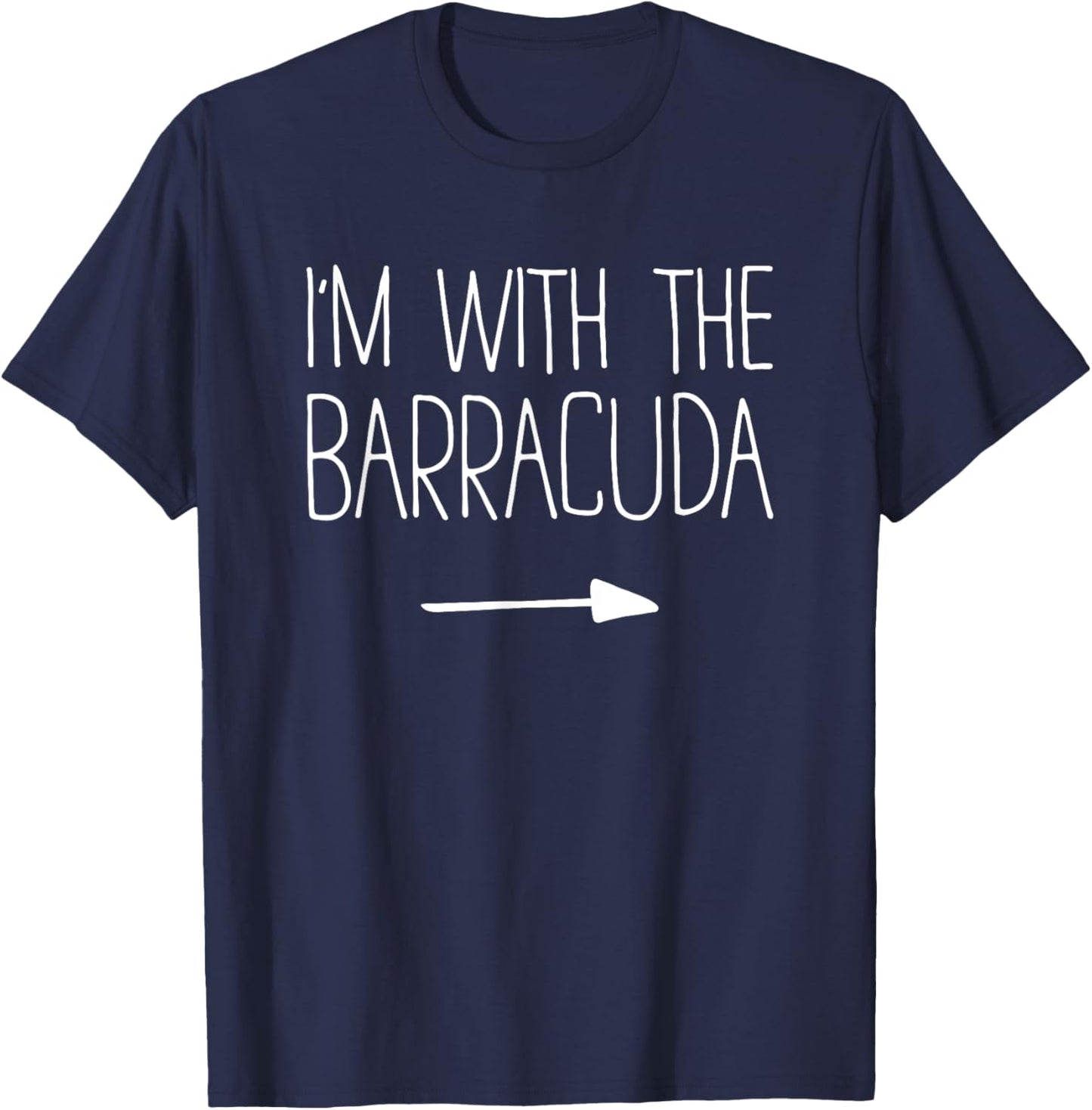 I'm With The Barracuda Shirt Adult Kids Men Women Costume T-Shirt - T-Shirt | Navy