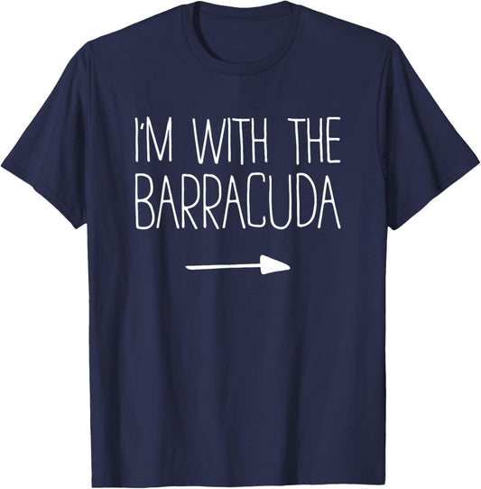 I'm With The Barracuda Shirt Adult Kids Men Women Costume T-Shirt - T-Shirt | Navy