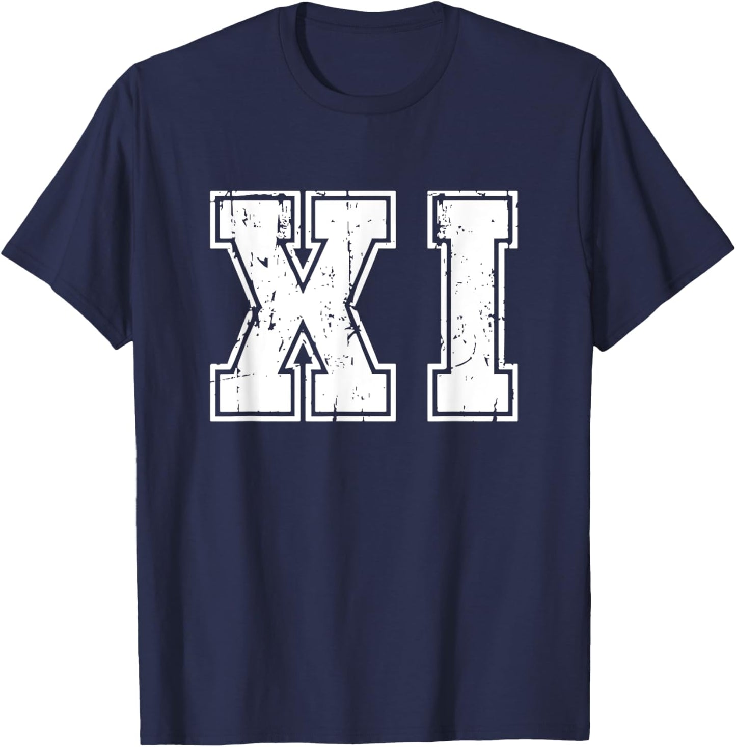Roman Numeral 11th Birthday 11 Years Old Roman Number T-Shirt - T-Shirt | Navy