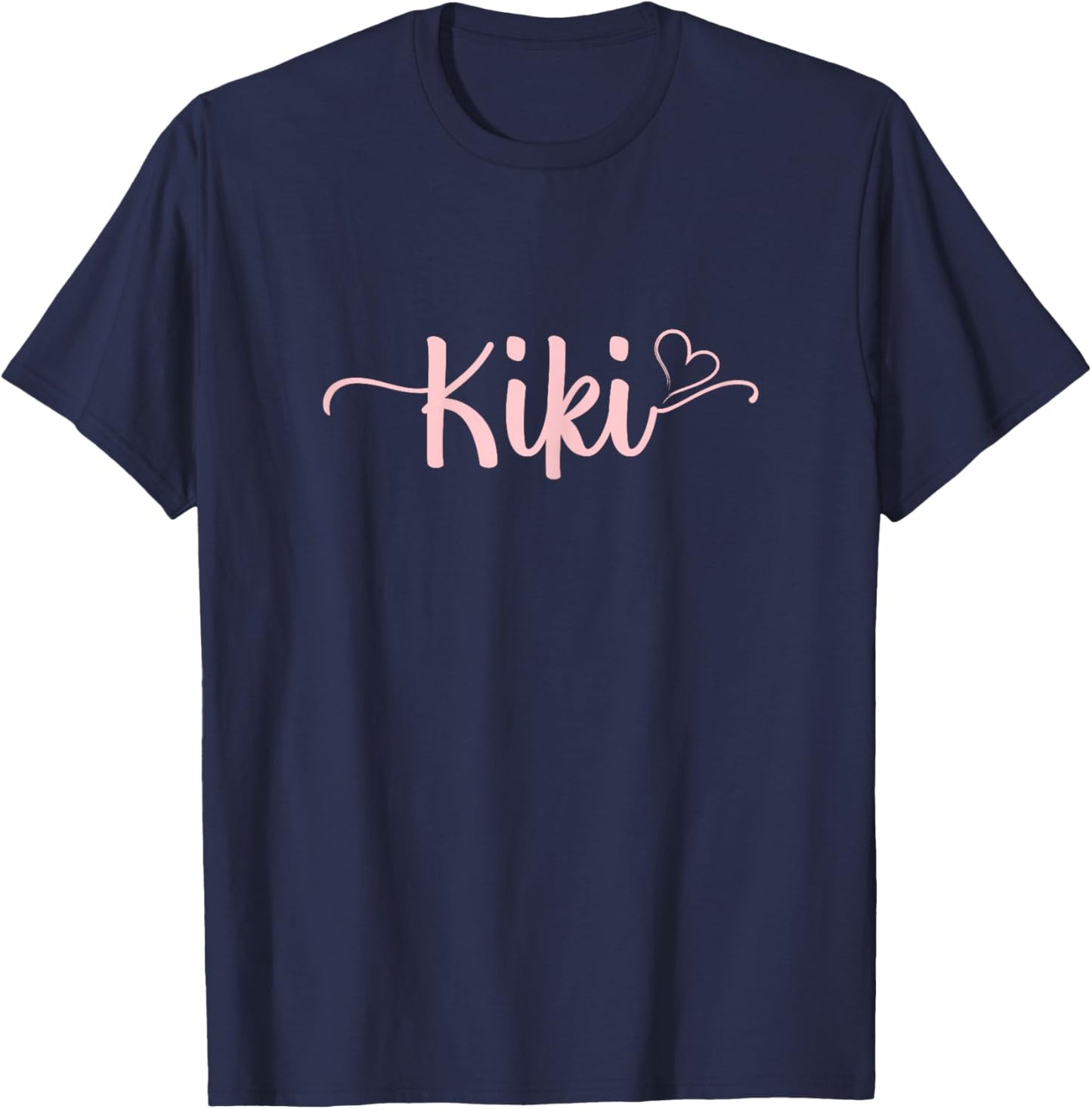 Kiki Heart Xmas Grandma Women Mother's Day Christmas T-Shirt - T-Shirt | Navy