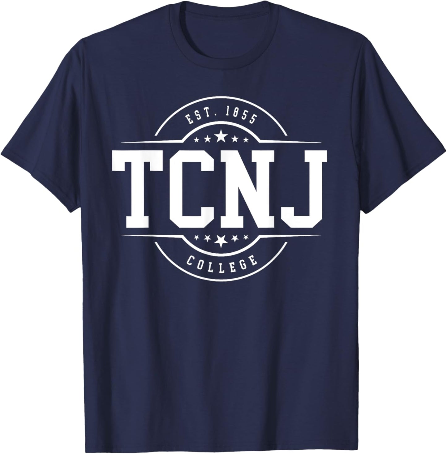 TCNJ The College of New Jersey Arch Vintage Classic Design T-Shirt - T-Shirt | Navy