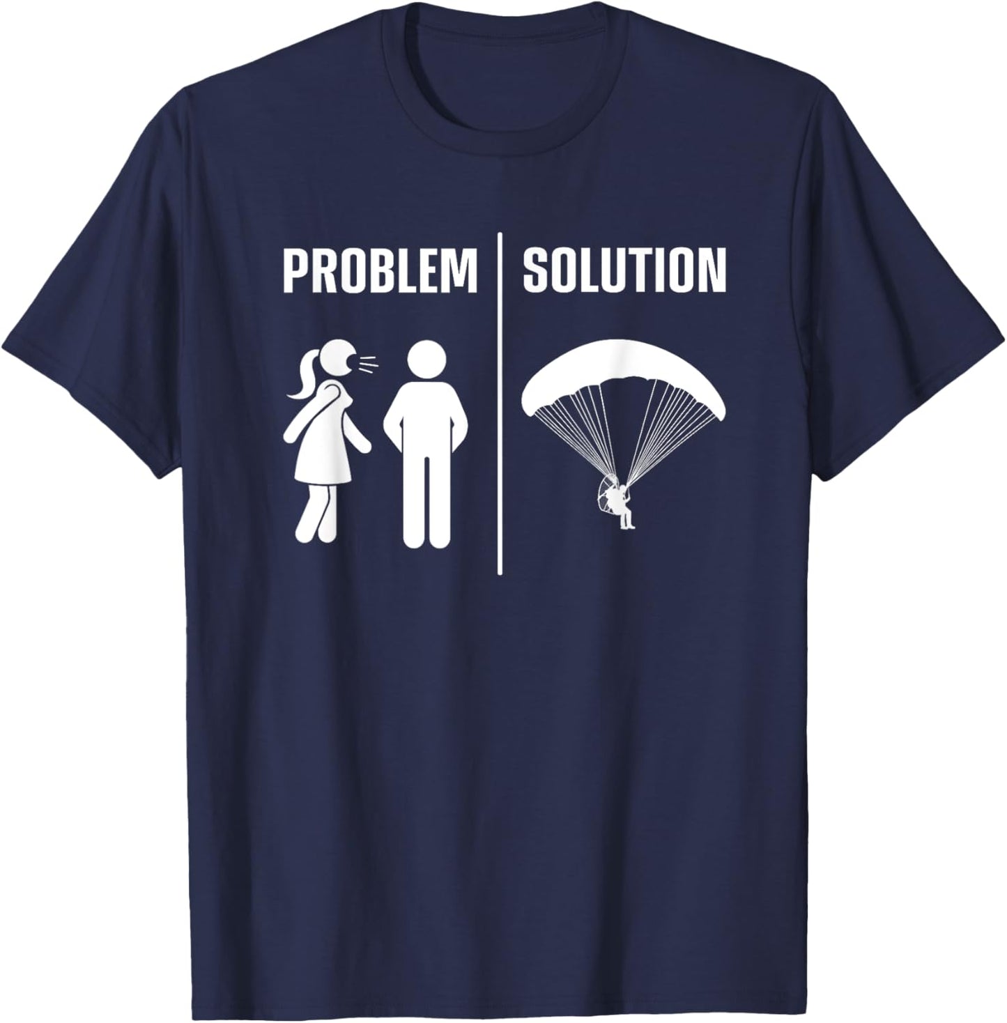 Paramotor Design Husband Paramotoring PPG Paramotor T-Shirt - T-Shirt | Navy
