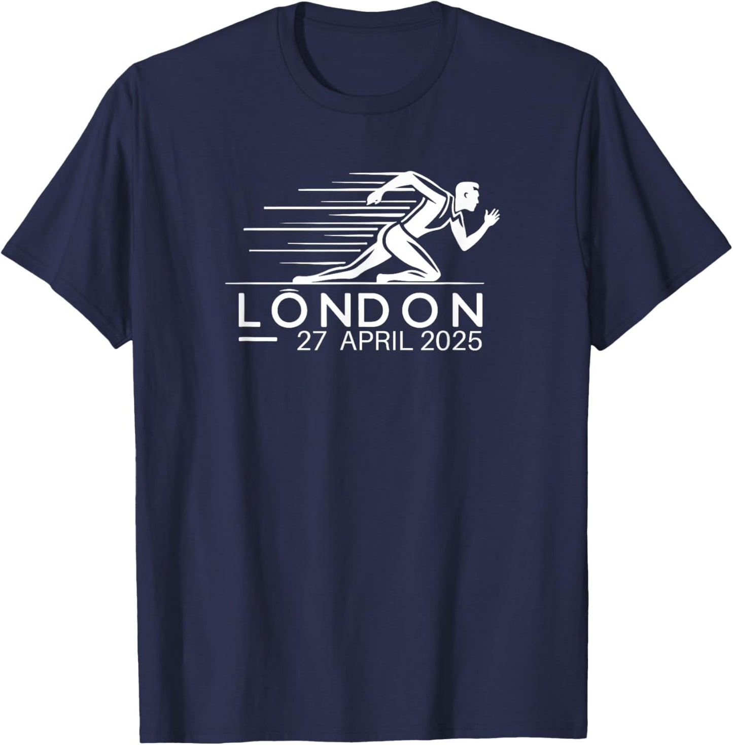 Marathon LONDON 2025 For Marathon Lovers T-Shirt - T-Shirt | Navy