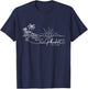 Phuket Thailand Signature Heart Art - Romantic Souvenir T-Shirt - T-Shirt | Navy