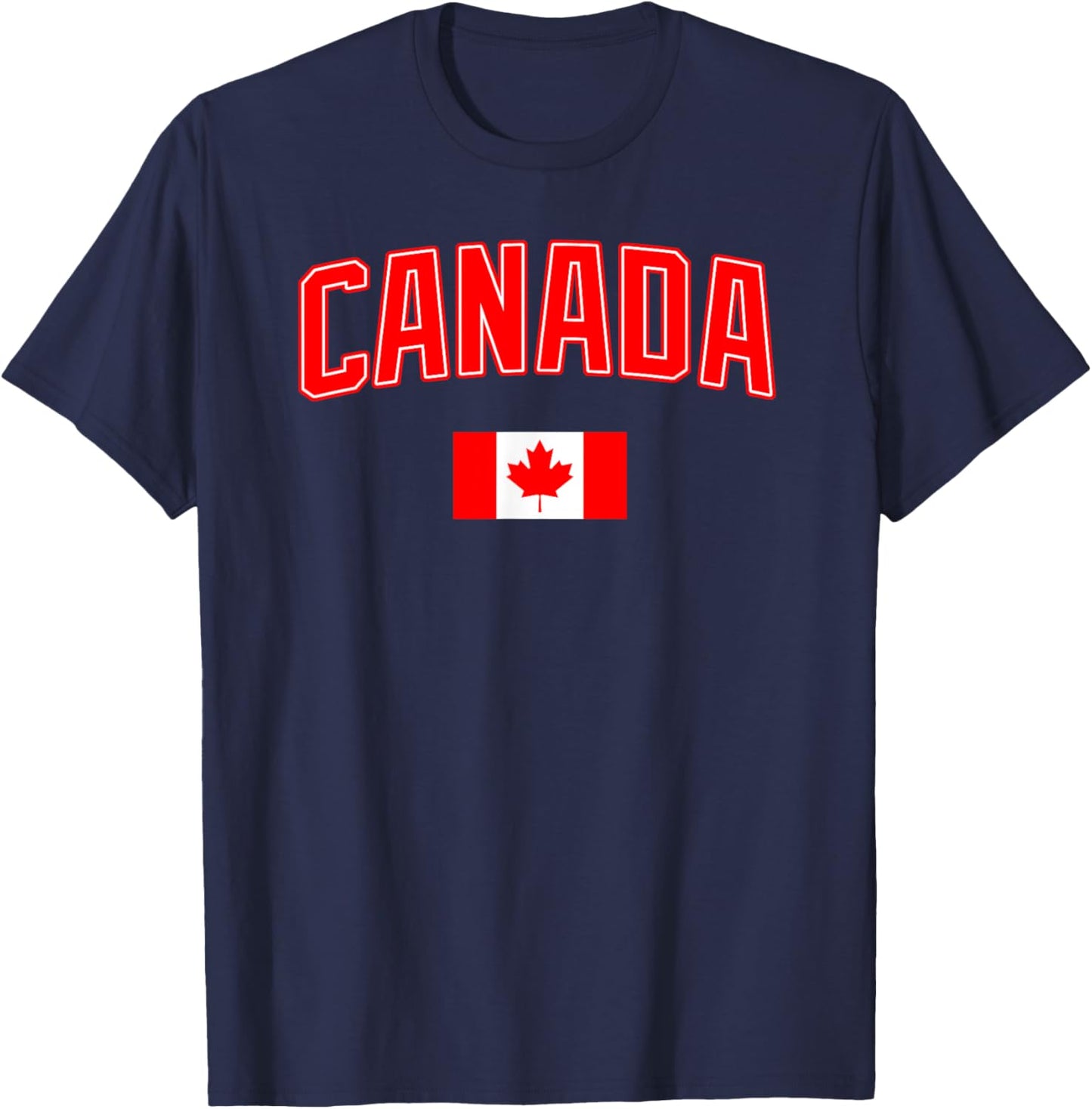 Canada Canada Canada Vancouver Montreal Flag T-Shirt - T-Shirt | Navy