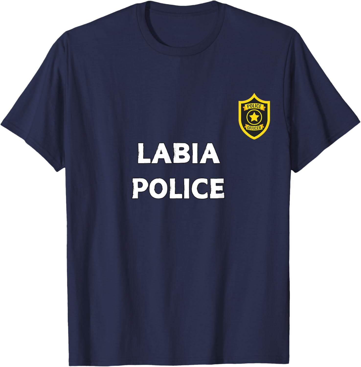 Fun Graphic-Labia Police T-Shirt - T-Shirt | Navy