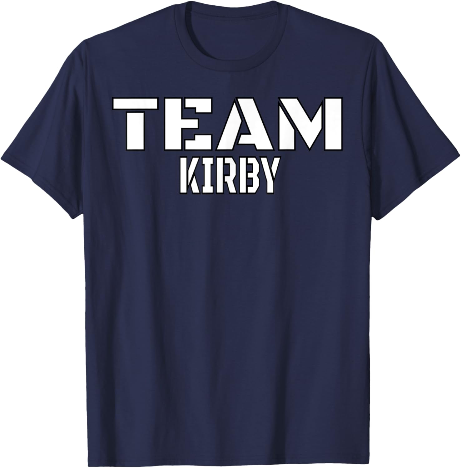 Team Kirby Unique Personalized Matching Family T-Shirt - T-Shirt | Navy