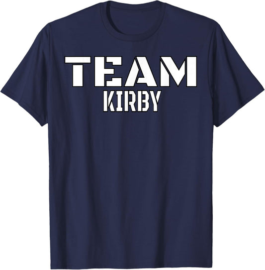 Team Kirby Unique Personalized Matching Family T-Shirt - T-Shirt | Navy