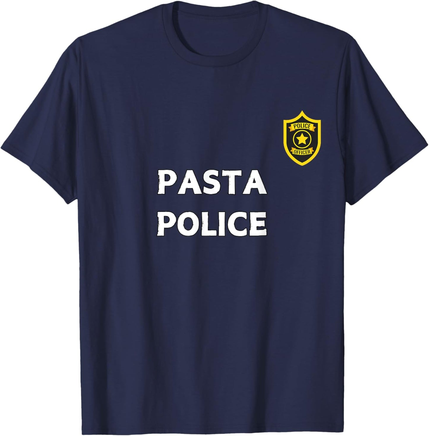 Fun Graphic-Pasta Police T-Shirt - T-Shirt | Navy
