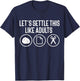 Let's Settle This Like Adults Rock Paper Scissors T-Shirt - T-Shirt | Navy